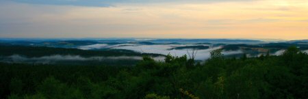 Blick vom Weißenstein nach einem Gewitter Panorama